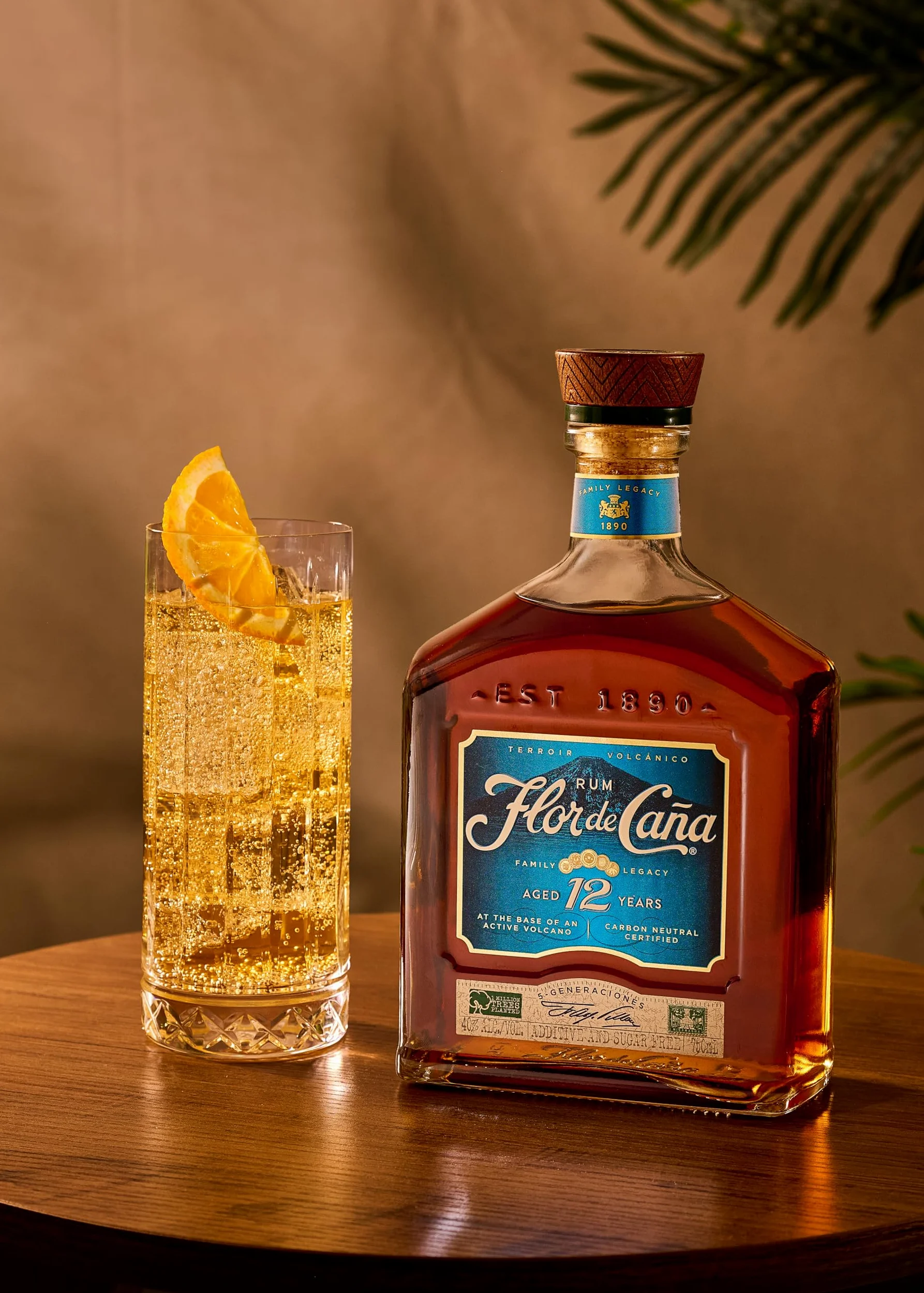 Flor de Caña 12 anni, Rum Scuro, Senza Zuccheri Aggiunti, Bottiglia da 700 ml