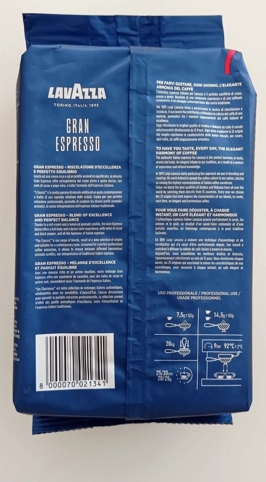 Lavazza Espresso Gran Espresso, Caffè in Grani, 6x 1000g