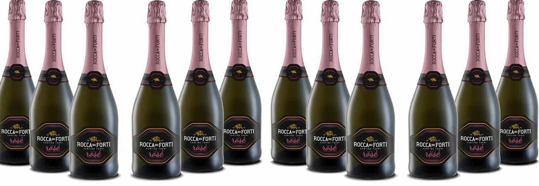 Rocca dei Forti Spumante Rosé Brut - Pacco da 12 x 750 ml