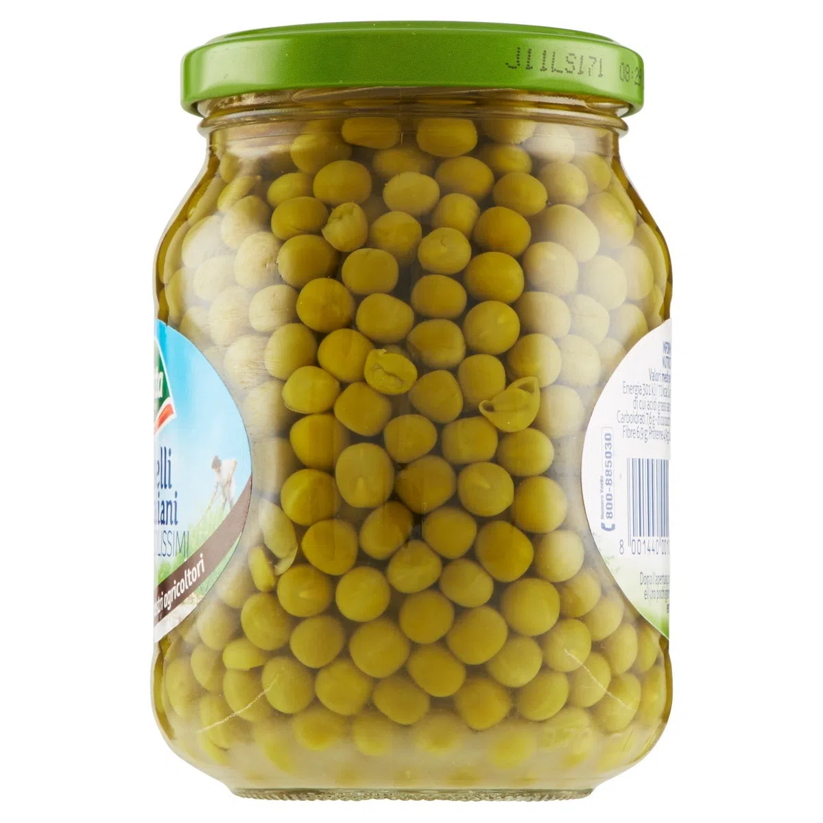 Valfrutta - Piselli Piccolissimi, di giornata - 6 pezzi da 360 g [2160 g]